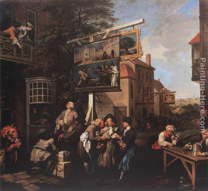 Soliciting Votes painting - William Hogarth Soliciting Votes art painting